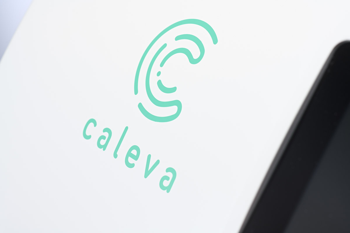Close up of Caleva logo on the Multi Lab 